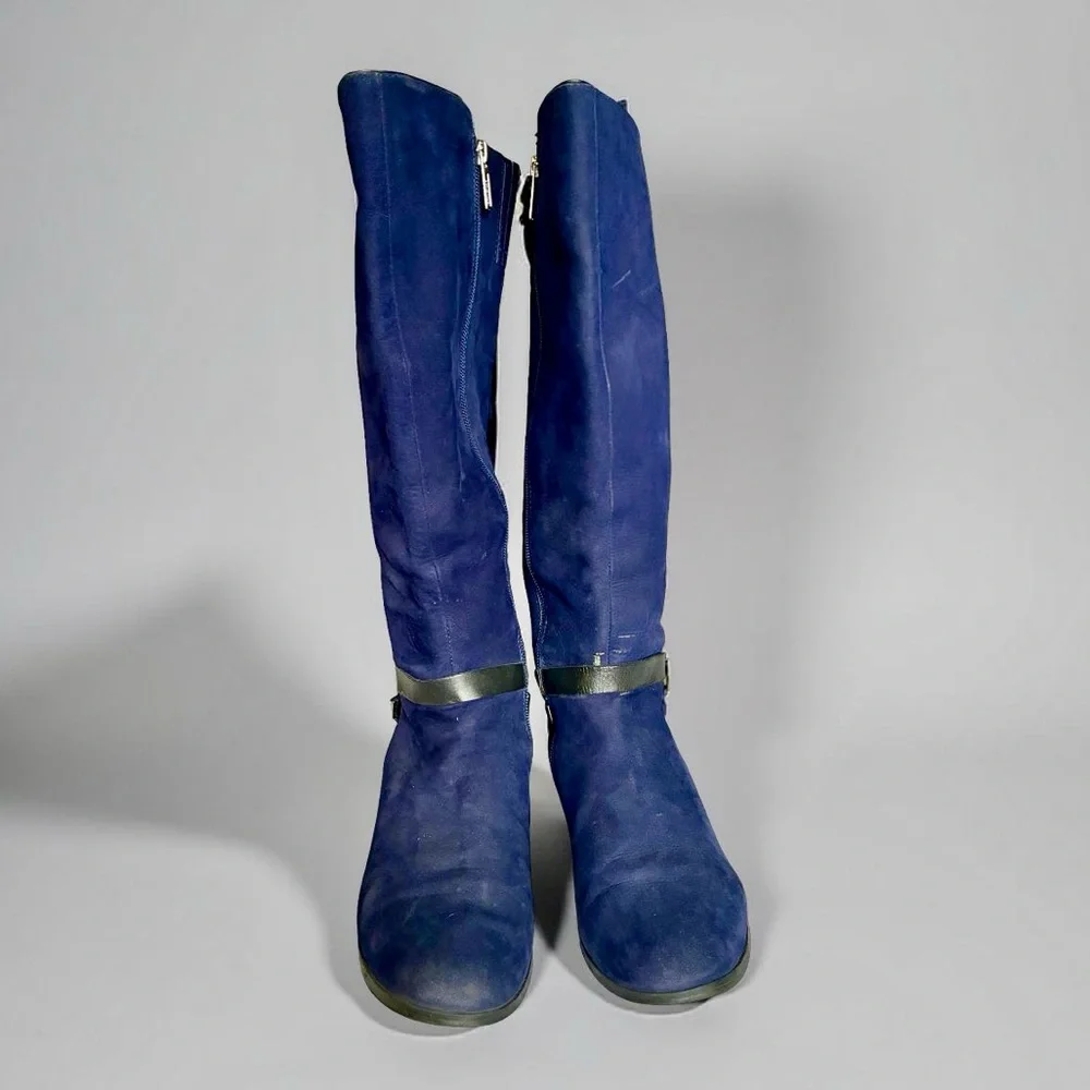 Calvin Klein Navy Over the Knee Boots